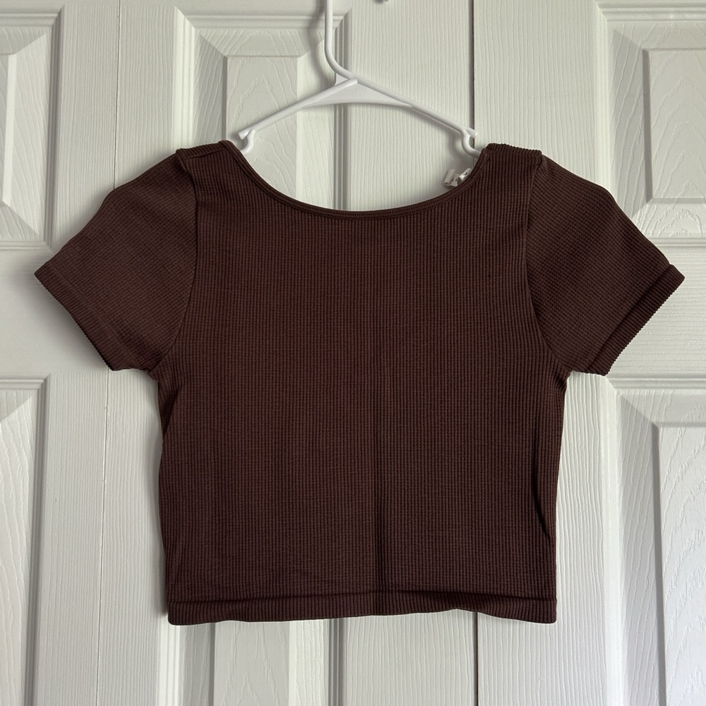 Aeropostale Ribbed Crop Top - Picture 2 of 2